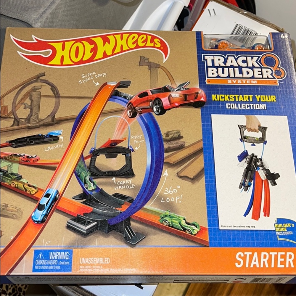 hot wheels track builder system starter